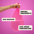 Medium Trash Bags 5 Gallon, Office Garbage Bags, Colored, 150 Count