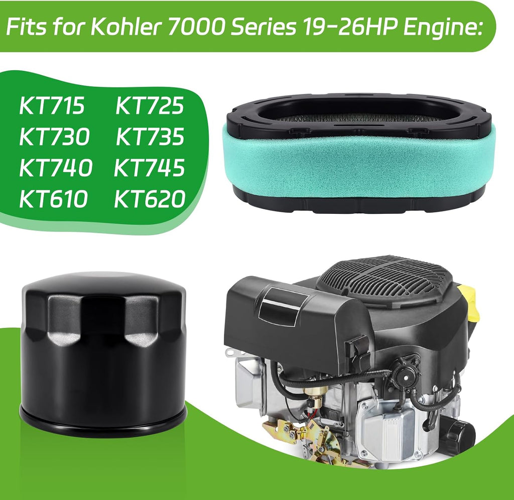 32-083-09-S Air Filter Oil Filter for Kohler 7000 Series KT745 KT740 KT735 KT730 KT725 KT715 KT610 KT620 19-26HP