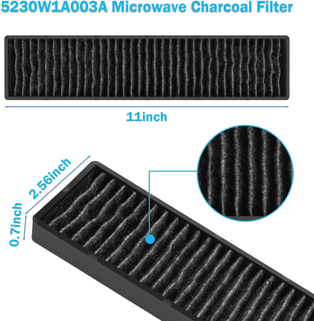 5230W1A003A Microwave Charcoal Filter Replacement for GE LG Kenmore