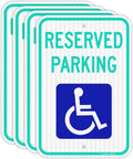 Reserved Parking Sign, 12" x 18" Handicap Parking Sign with ADA Accessibility Symbo, Engineer Grade Reflective