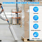 2-Pack 48 Inch Long Handle Stretch Wrap Dispenser Tool