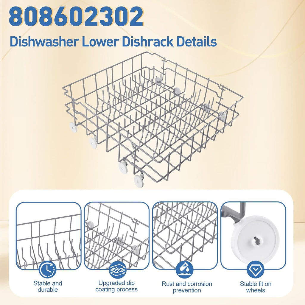 808602302 Dishwasher Lower Rack Replacement for frigidaire dishwasher