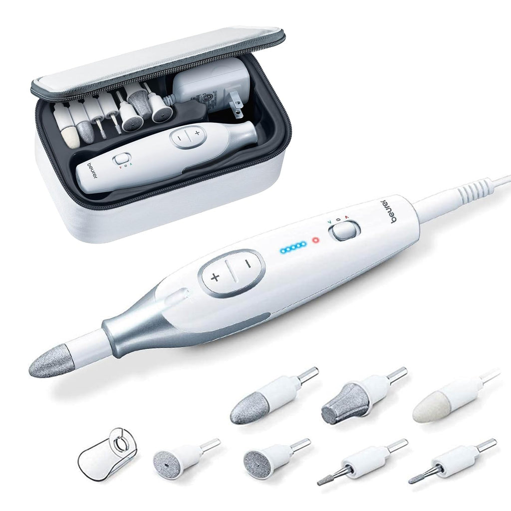 MP42 Nail Drill, 7-in-1 Nail Kit with Strong Sapphire Nail Drill Bits, Electric Nail File and Nail Buffer Includes