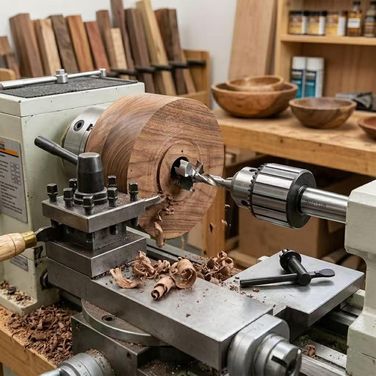 Drill Press Chuck 1/32"-1/2"(1-13mm) MT2-JT33 Lathe Drill Chuck with MT2 Morse Taper Arbor and Chuck Key 3-Jaw for Lathes Drilling Machine