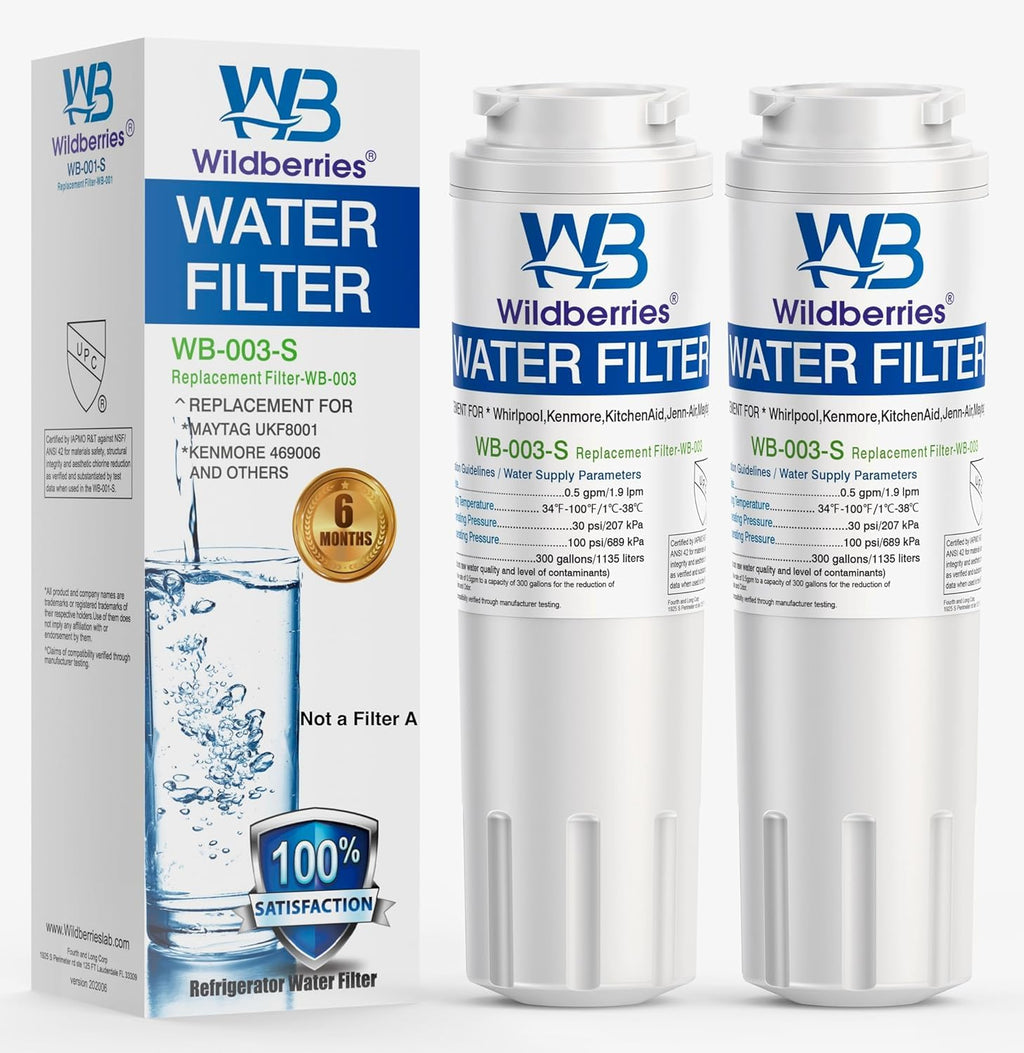 UKF8001 Water Filter Replacement for Whirlpool EveryDrop 2-Pack