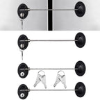 4 Pack Cabinet Locks with Keys Refrigerator Fridge Lock
