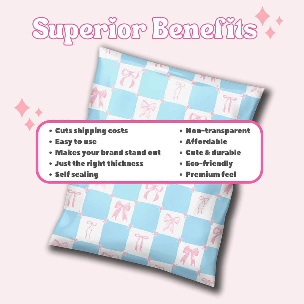 10x13 Poly Mailers Small Business Shipping Bags 100 Pack