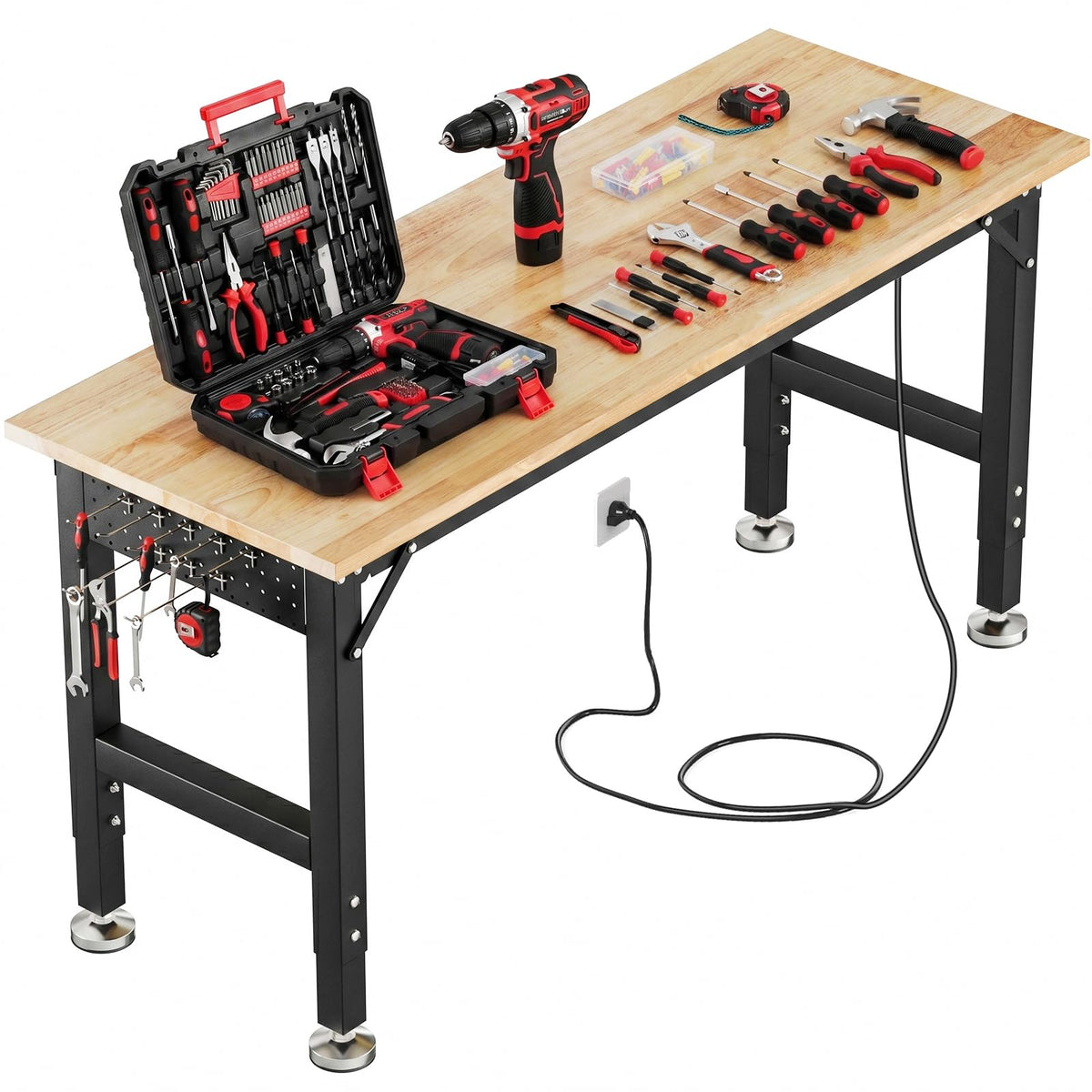 60 x 22-Inch Adjustable Workbench, 2000 lb Capacity