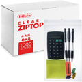 Reclosable Poly Zip Top Bags - 6" x 8" (1000 Count), 4 Mil - Resealable Plastic with Zipper - Clear Bags for Snacks