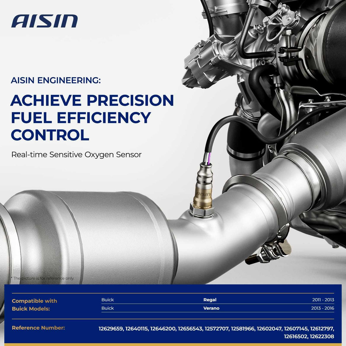 AISIN AFTERMARKET OXSGM-00185 2Pcs Upstream & Downstream Oxygen (O2) Sensor