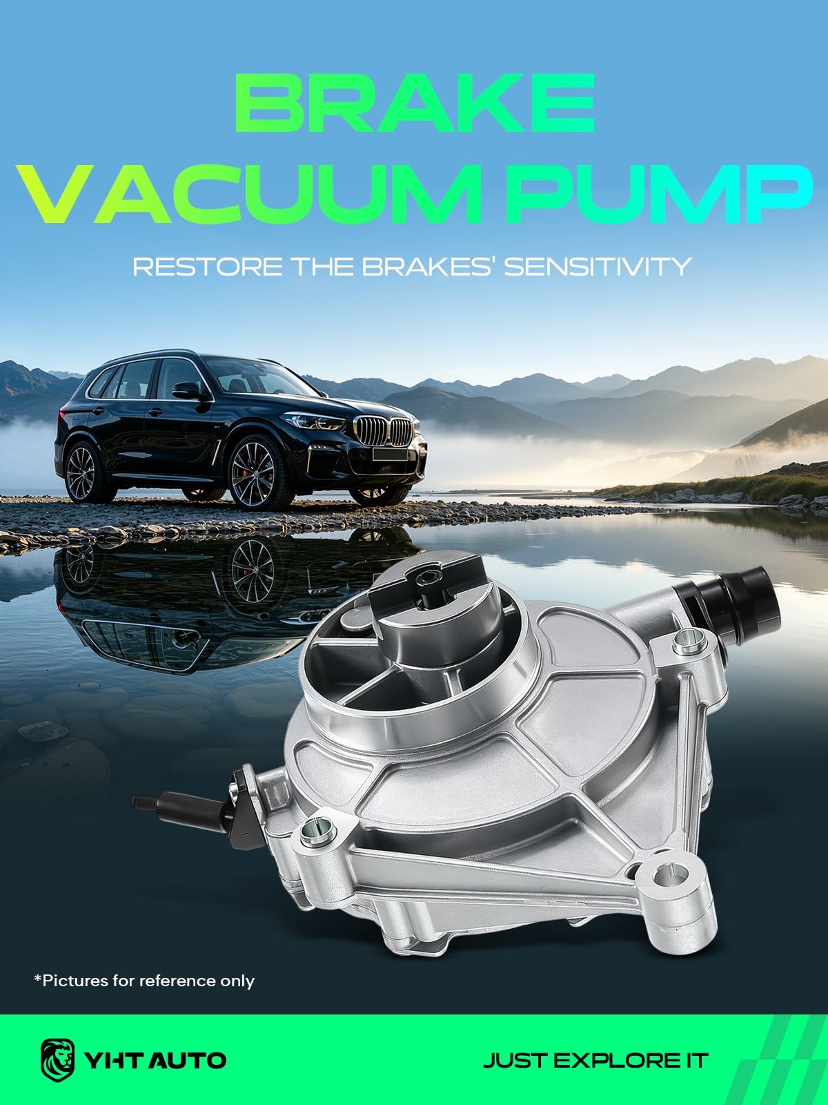 YHTAUTO Brake Vacuum Pump for BMW