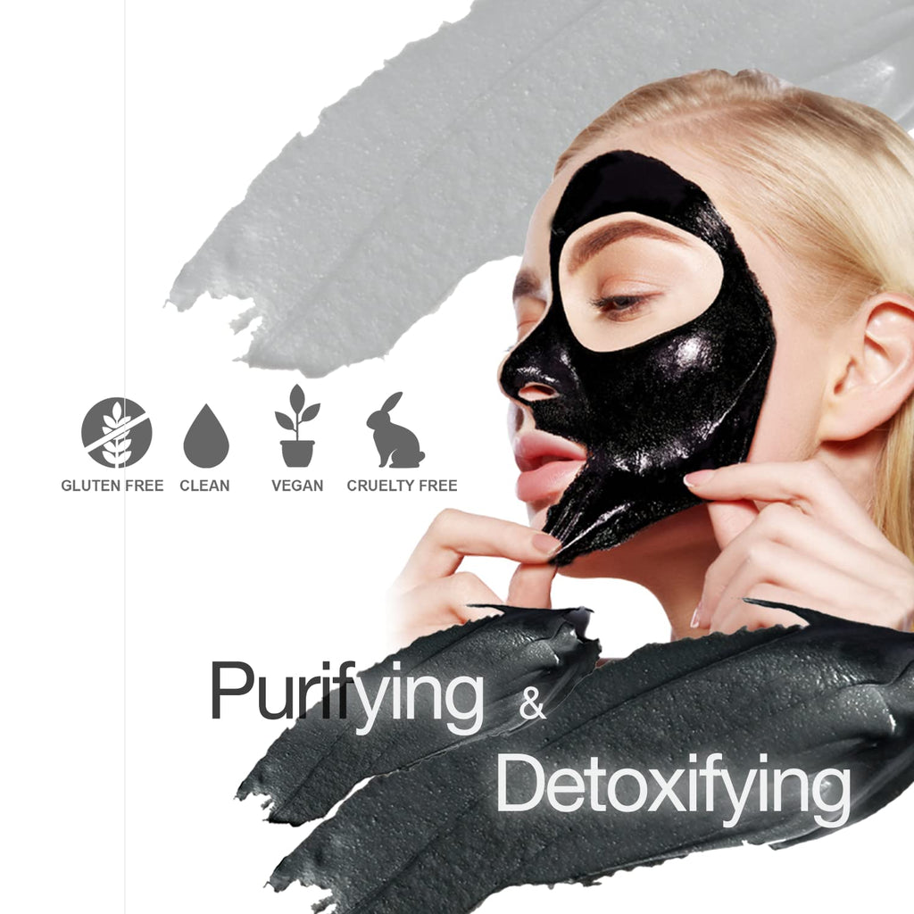 Black Charcoal Peel Off Face Mask | Deep Pore Cleansing with Activated Charcoal | Detoxifying and Purifying Blackhead
