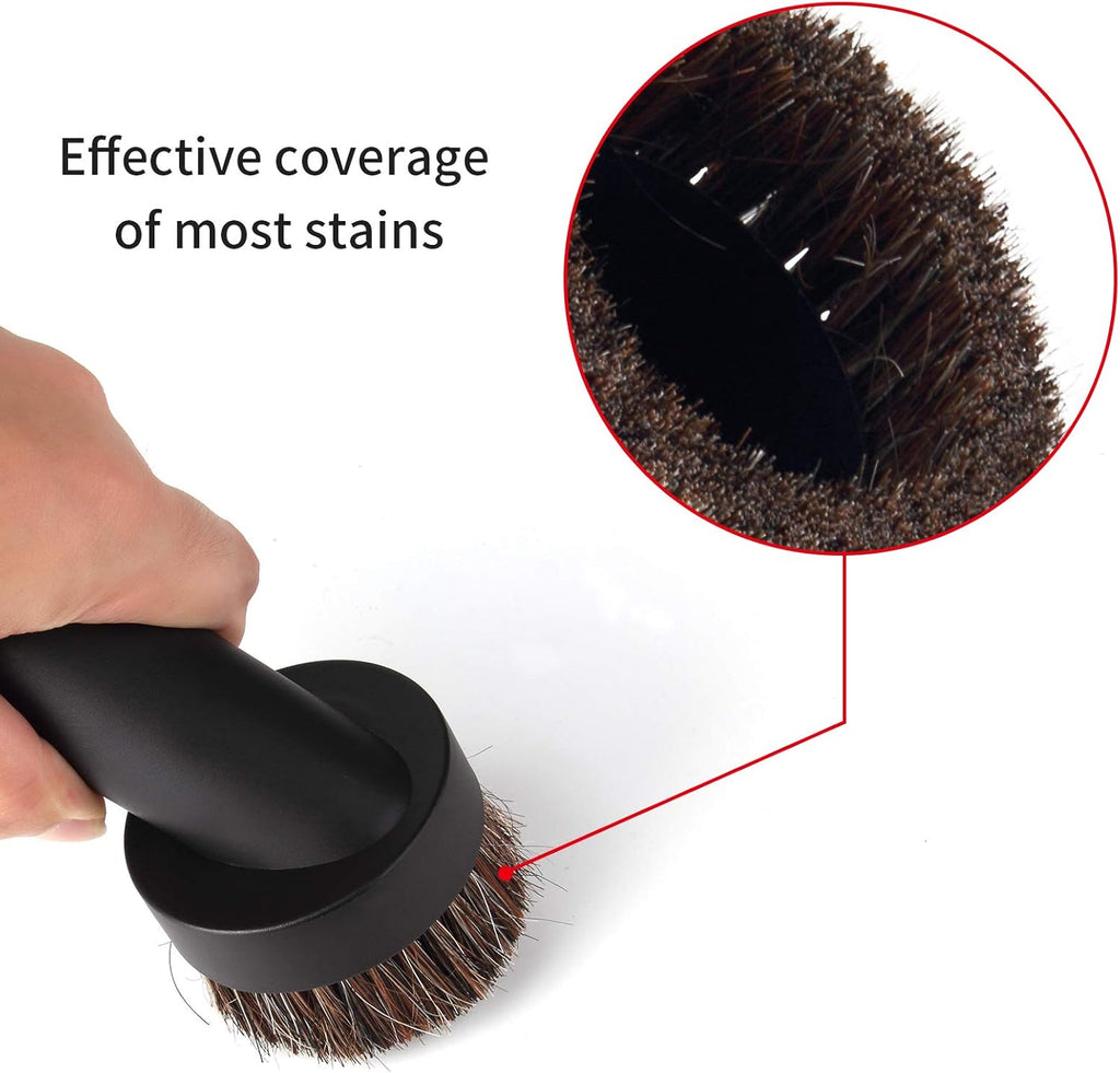 4Pcs Soft Bristle Vacuum Brush Round Brush Vacuum Attachment Universal Vacuum Dust Brush for Most Vacuum Cleaners