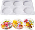 Extra Deep Resin Coaster Molds Silicone,4 Inches Silicone Molds | 6 Cavity Flexibility Round Molds for Resin, Epoxy