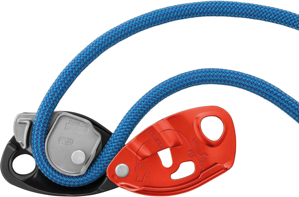 PETZL GRIGRI Rock Climbing Belay Device | With Cam-Assisted Blocking for Sport, Trad, & Top-Rope Climbing