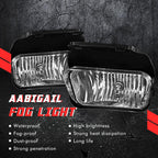 Driving Fog Lights Lamps Replacement for Chevy Silverado 2003 2004 2005 2006 2007 All Models Avalanche 2002-2006