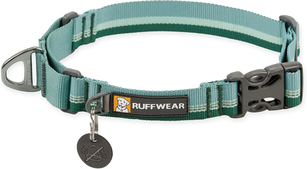 Web Reaction Martingale Dog Collar, River Rock Green, 14"-17"