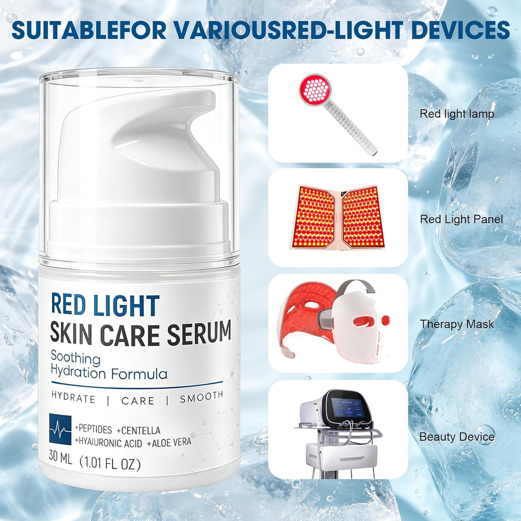 Red Light Therapy Activation Serum, Anti-Aging Formula with Tri-Peptide for Fine Lines, Wrinkles, Firming &