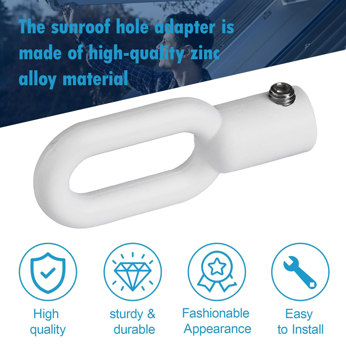 Skylight Eyelet Adapter Compatible with Velux Operator, Window Repair Part