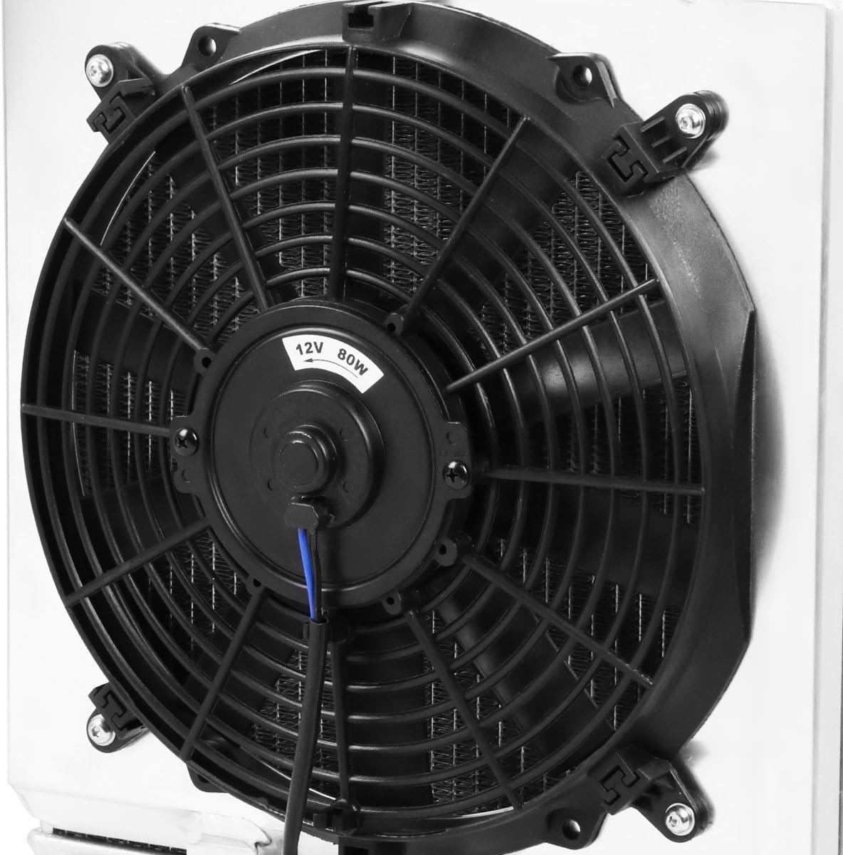 DNA Motoring RA+FS-HC92-42-2 2-Row Radiator with Fan Shroud Compatible with 92-00 Civic / 93-97 Del Sol / 94-01 Integra MT