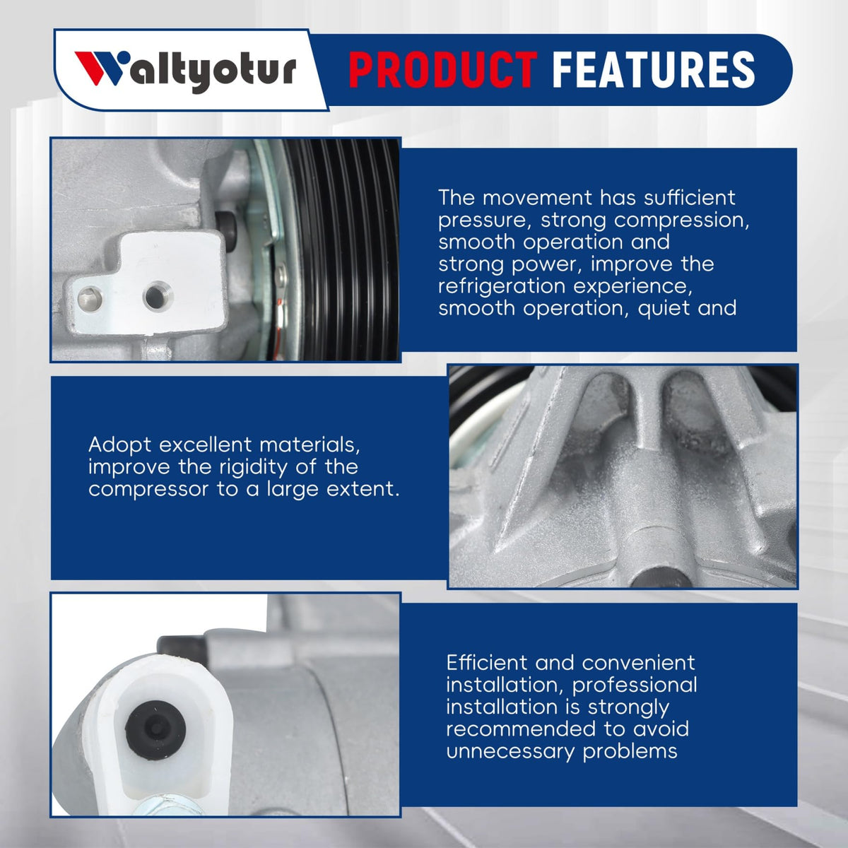 waltyotur A/C AC Compressor Replacement for CO 29103Z