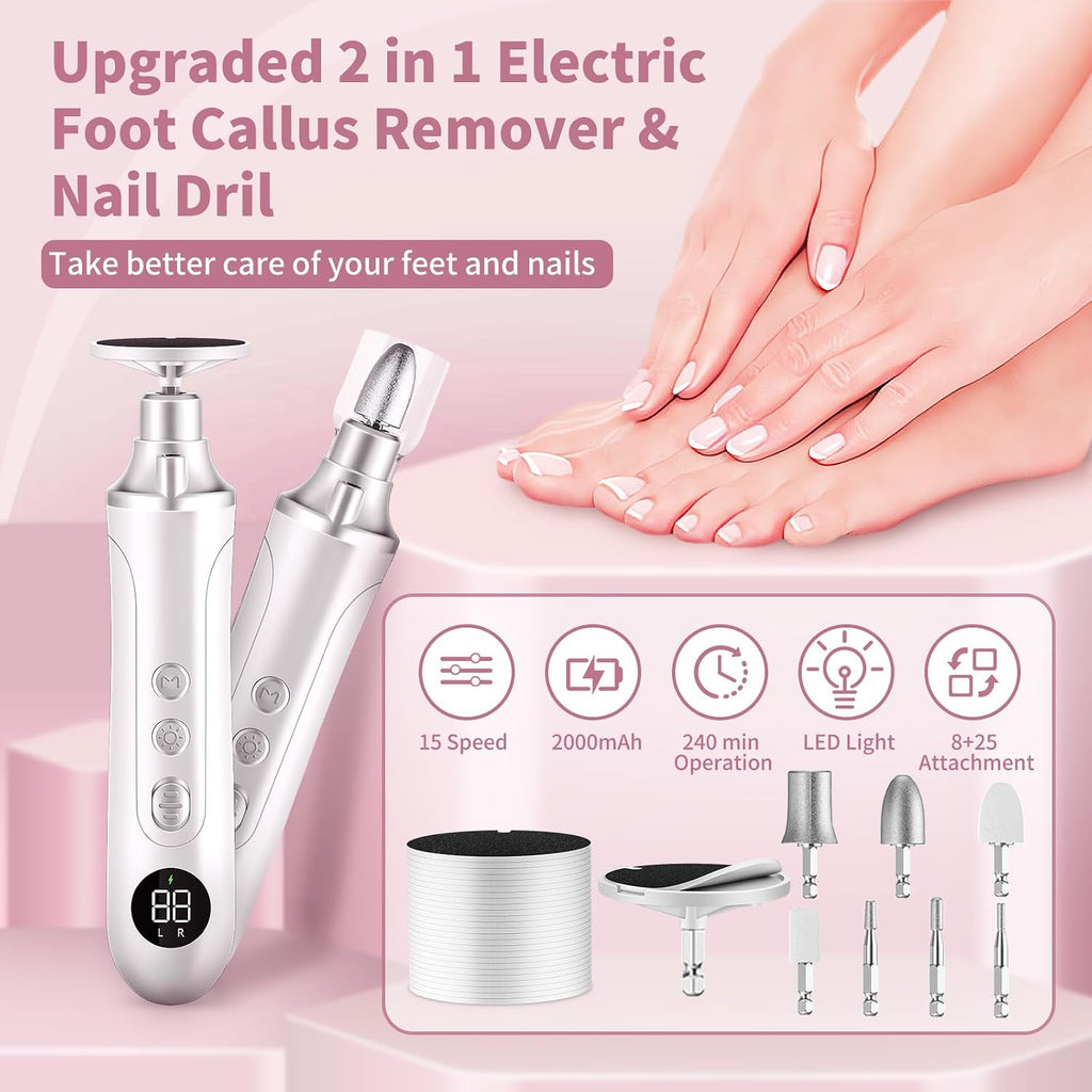 Electric Nail Drill Kit, Cordless