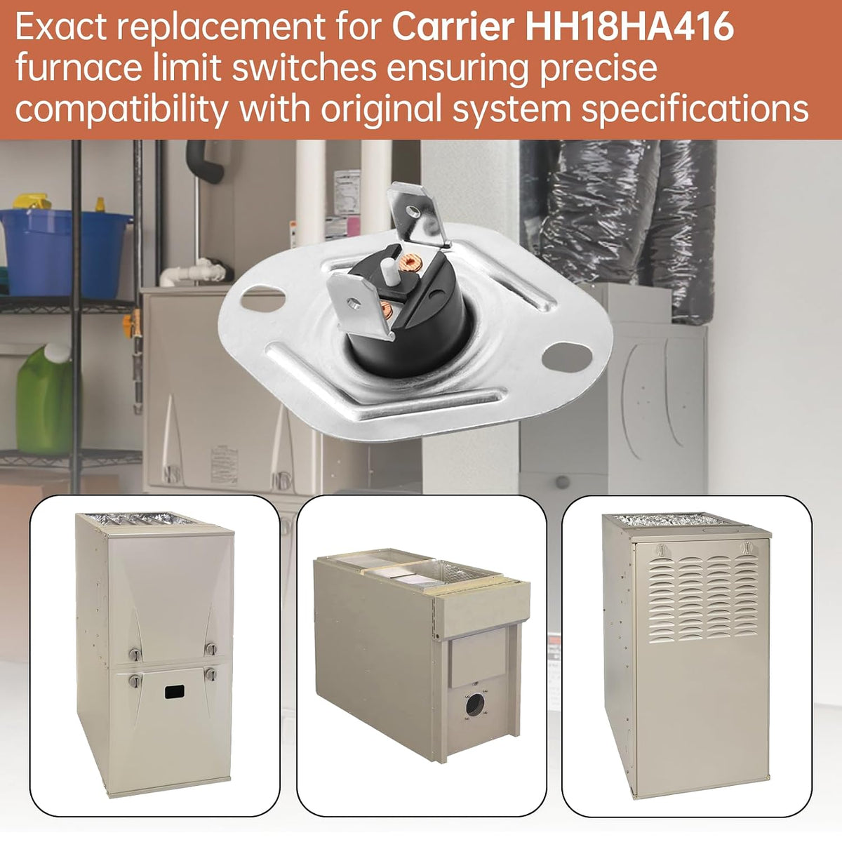 HH18HA416 Furnace Door Limit Switch L215 for Carrier Furnace Replacement Safety Cutoff