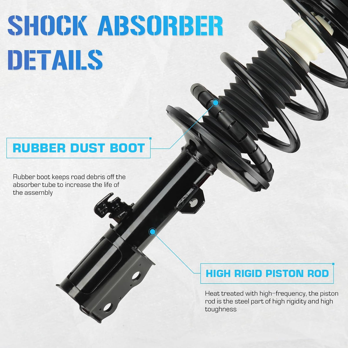 ILONPA (4) Front Struts Shock & Sway Bar Links for 2003-2008 Toyota Corolla