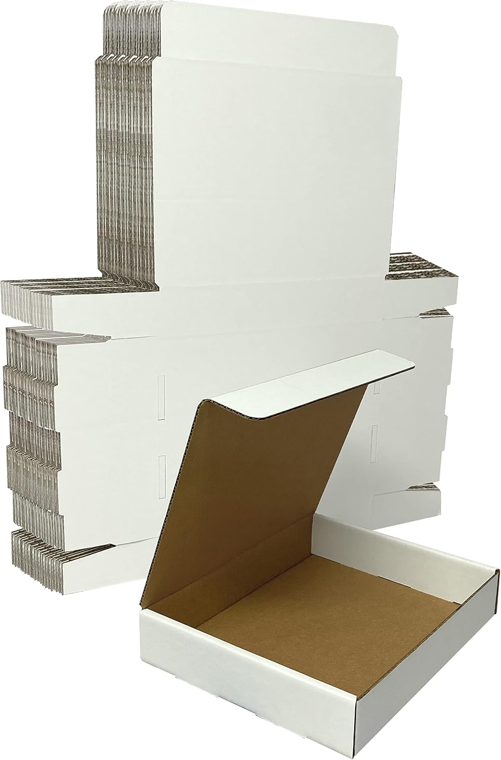 Sturdy Mailer Shipping Boxes, Corrugated Cardboard for Packing and Mailing, Tape-Free Assembly, 12" x 9" x 2.25"