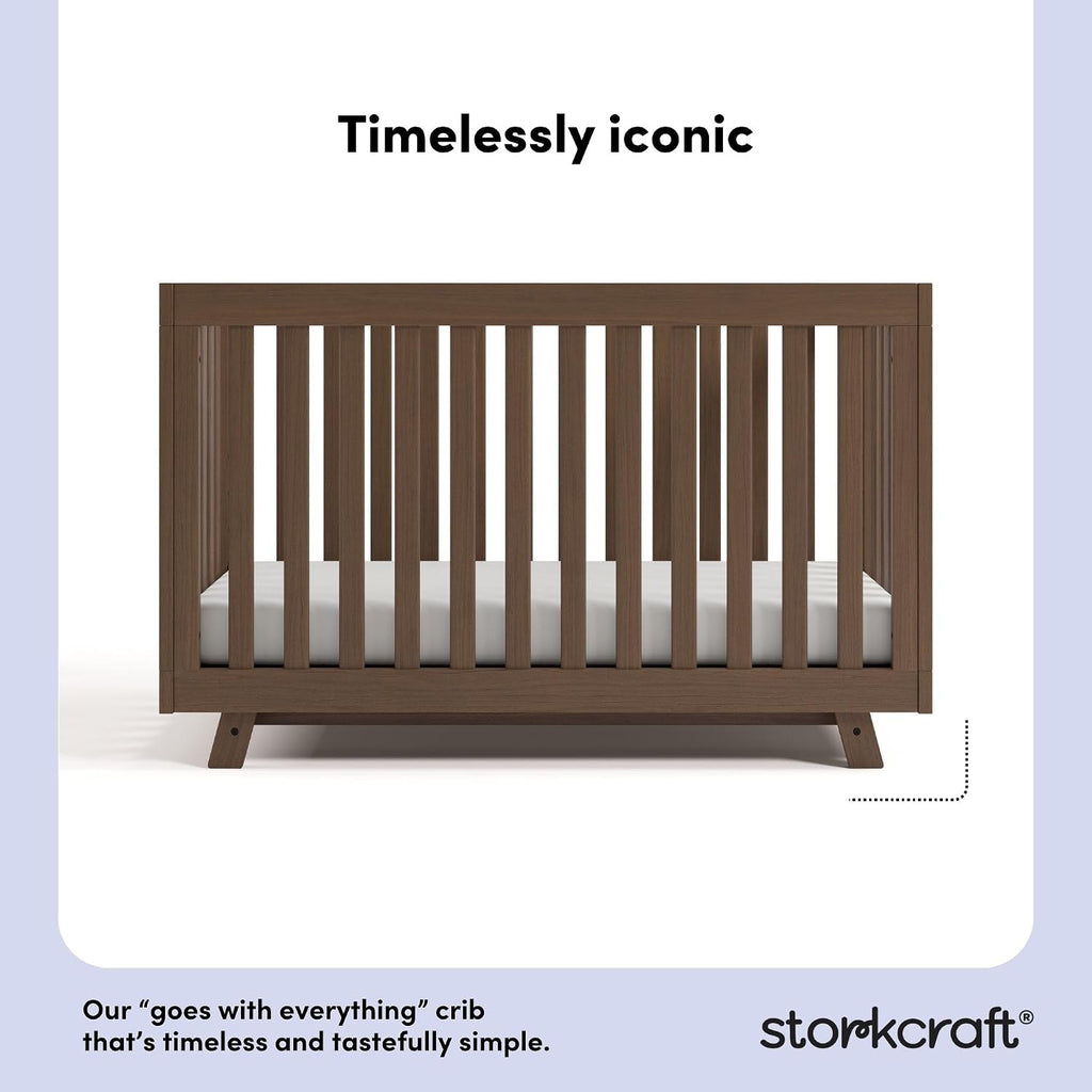 Beckett 3-in-1 Convertible Crib – GREENGUARD Gold Certified, Fits Standard Crib Mattress, Converts to Toddler Bed and