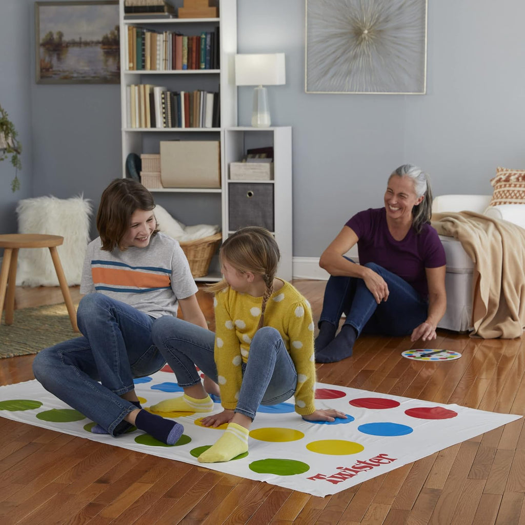 Hasbro Twister Party Classic Board Game for 2 or More Players,Indoor and Outdoor Game for Kids 6 and Up,Packaging May