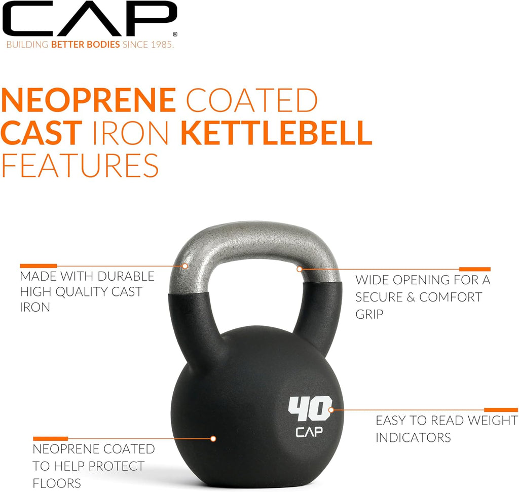 Neoprene Coated Kettlebells - Multiple Sizes
