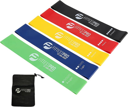 Fittest Pro by Limm Resistance Bands for Legs and Butt, Fabric Exercise Loop Bands Yoga, Pilates, Rehab, Fitness and