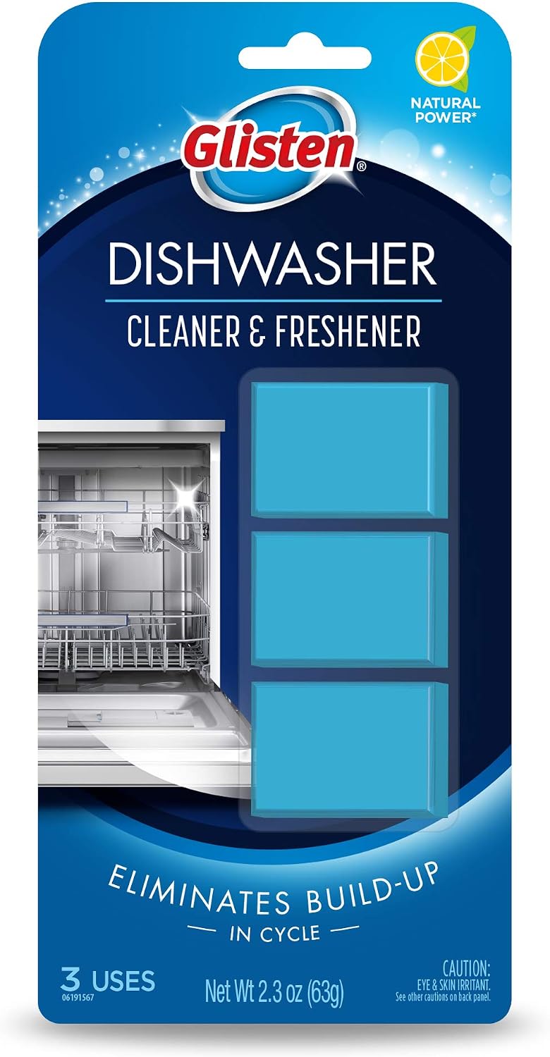 DT0312T Dishwasher Cleaner & Freshener, 3 Tablets, Clear, 3 Count