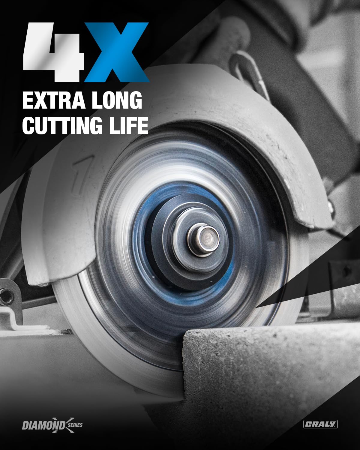 10 Inch Segmented Diamond Blade, 7/8 in Arbor, 10'' General Purpose Diamond Stone Blade for Angle Grinder, Mitre Saw