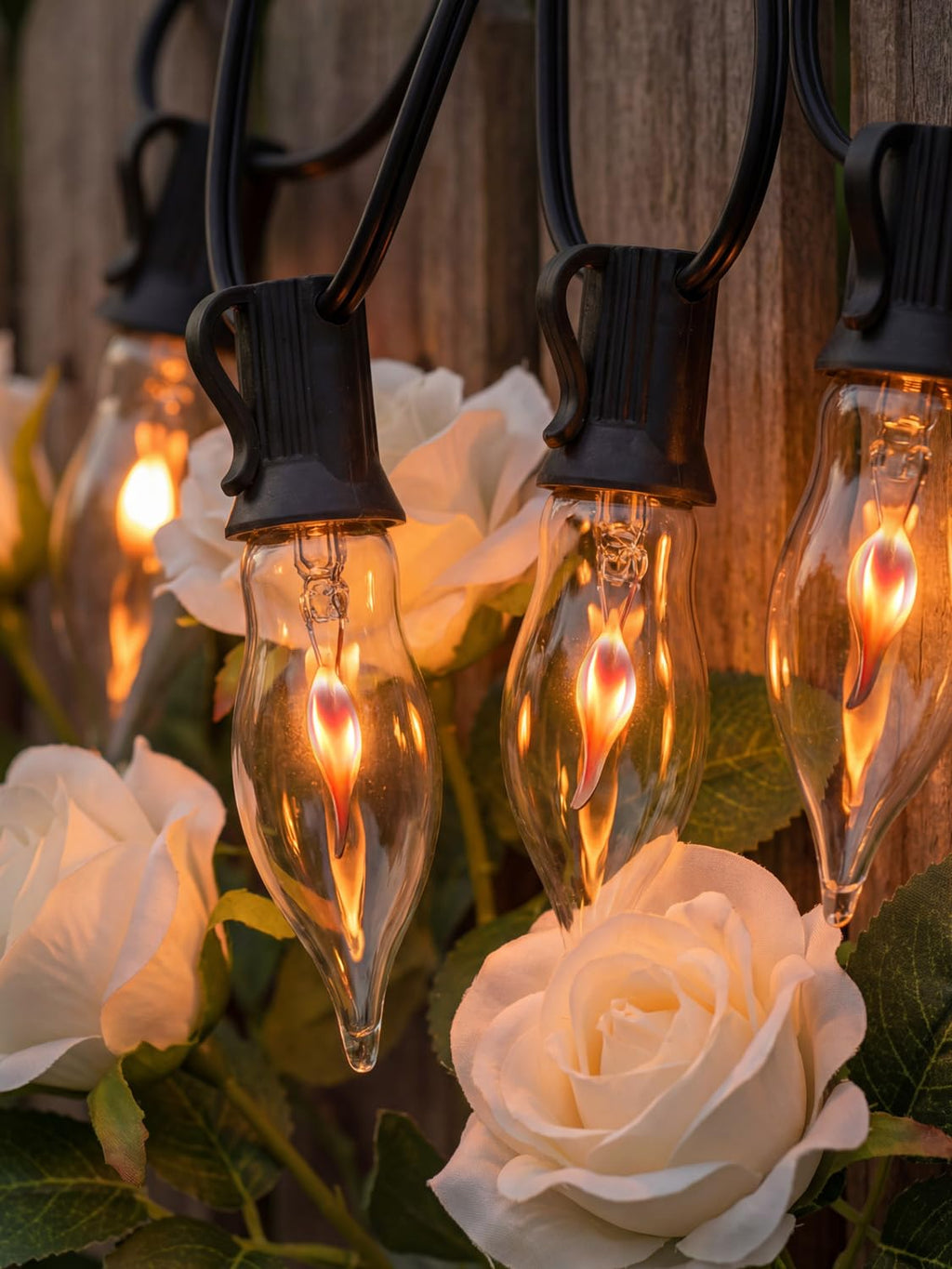 Halloween Flicker Flame Candelabra Bulbs, E12 Base, 1W, 12 Pack