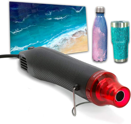 Bubble Removing Tool for Epoxy Resin and Acrylic Art, DIY Glitter Tumblers, Specially-Designed Heat Gun for Making