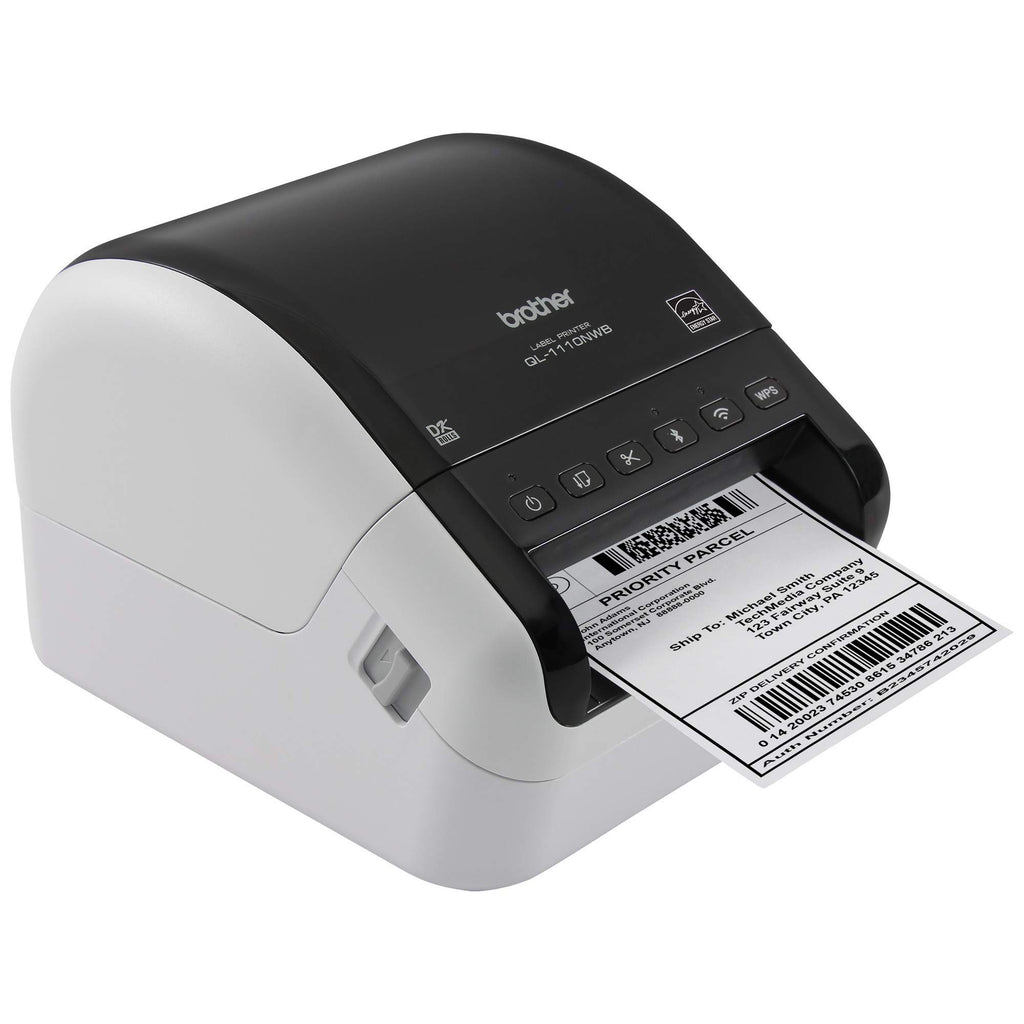QL-1110NWB Wide Format, Shipping, Postage and Barcode Professional Thermal Label Printer with Wireless Connectivity