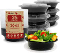 Meal Prep Container Bowls, 16 oz (25 Pack) Meal Prep Containers