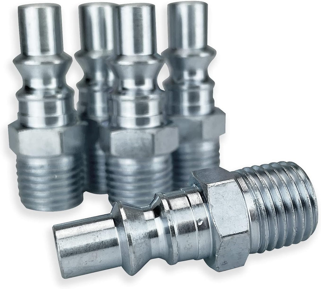 5 ARO Style 1/4" NPT Male Coupler Nipples for Shop Air Line Hose Tools by TYK Industries