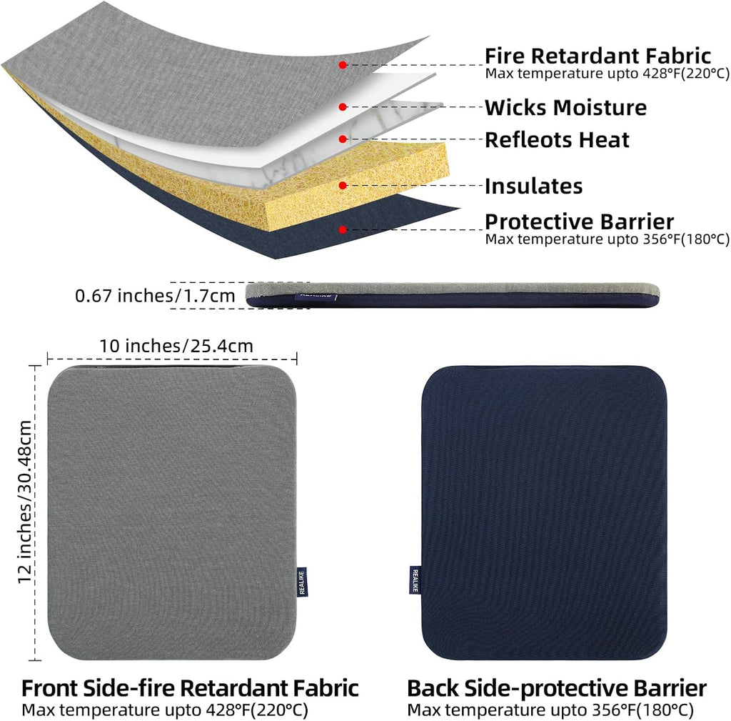 Heat Press Mat Compatible with Cricut Easy Press 2/Cricut Easy Press(12X10 inch), Easy Press Mat for HTV Craft Vinyl