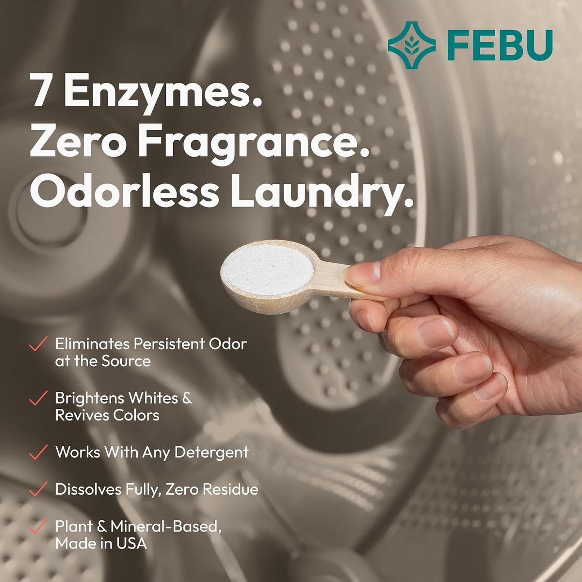 Enzyme Oxygen Laundry Booster, Fragrance Free, 2 lbs
