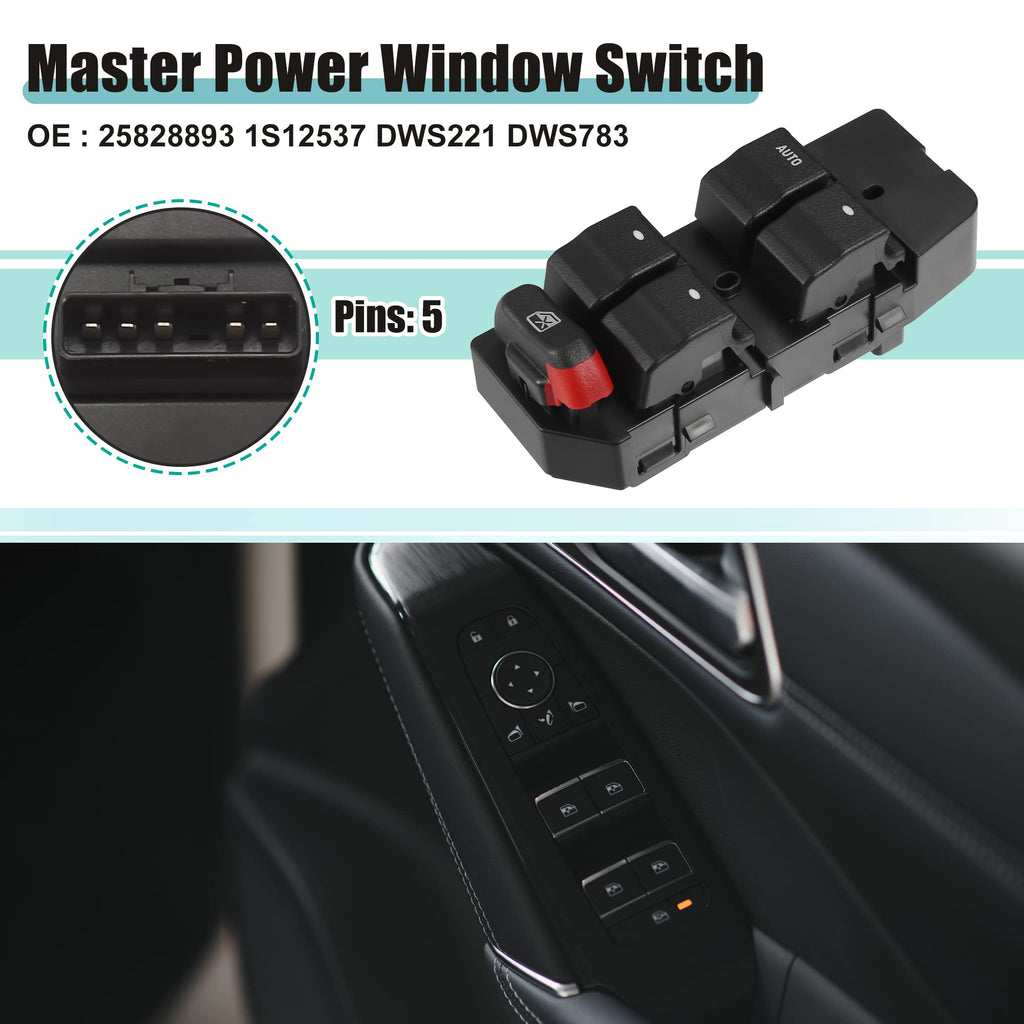 ACROPIX Master Power Window Switch for Chevrolet Impala Black