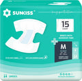 TrustPlus Adult Diapers with Tabs, Unisex, Medium, 15 Count