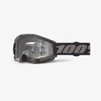 Strata Mini Kids Motocross Goggles - Black/Clear Lens