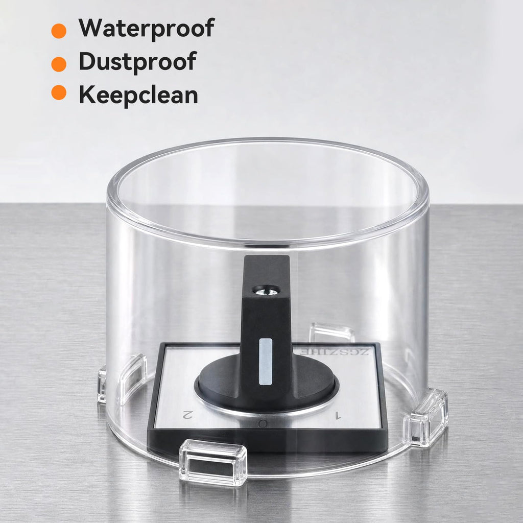 Strong Magnet Magnetic Push Button Switch Protective Cover Dustproof Waterproof Transparent for Computer Cocket Emergency Stop Button Round 86 * 64mm ﻿