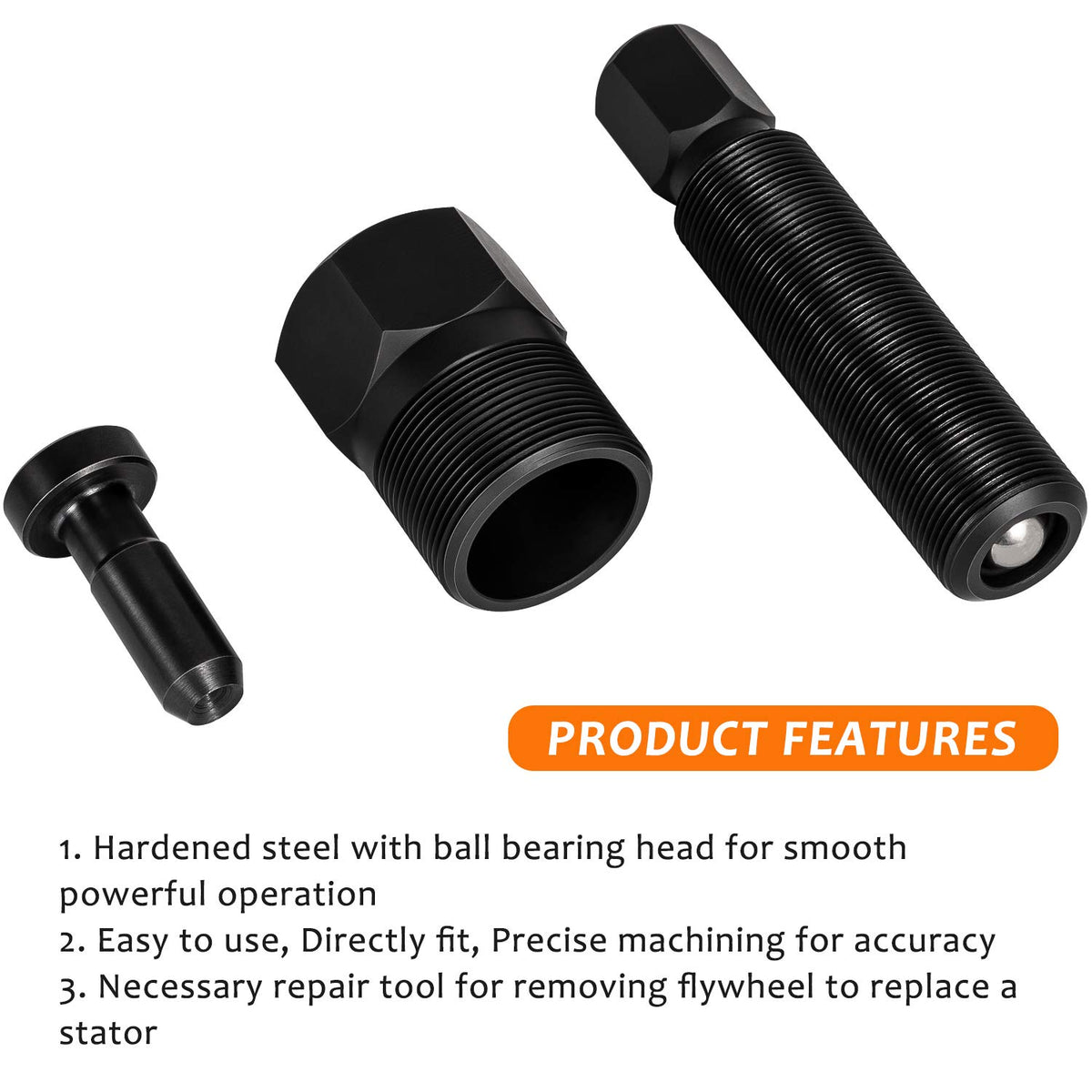 Bonbo Flywheel Puller Flywheel Removal Tool 1.5" x16 for Mercury & Yamaha Outboard Alternative to Mercury OE# 91-849154T1, Yamaha OE# YB-06139