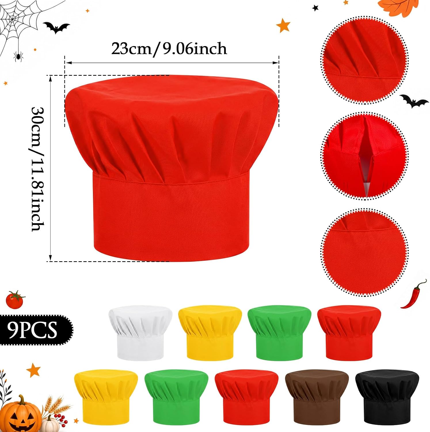 9 Set Funny Group Costume Apron with Hats