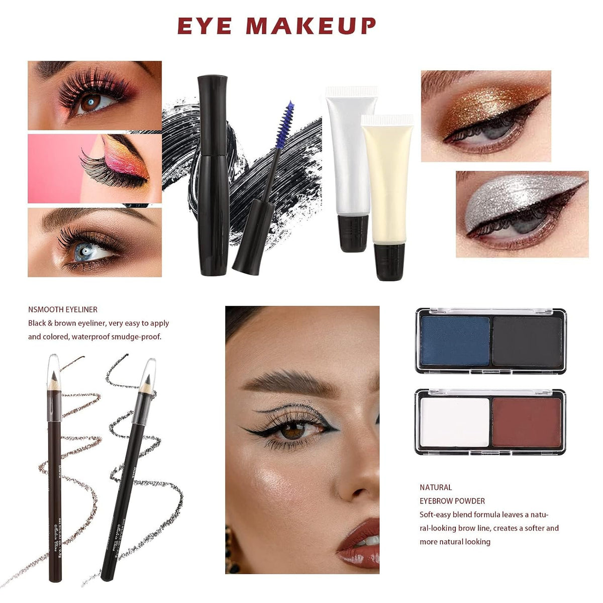 All in One Makeup Kit for Teens, 106 Pcs Professional Makeup Kit for Women Full Kit, Include Eyeshadow Palette
