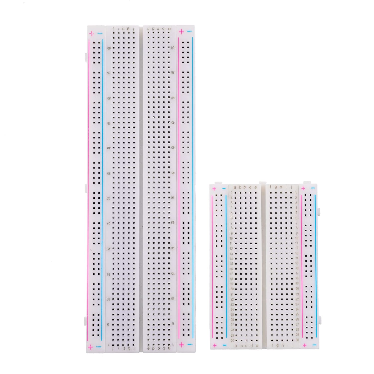 Breadboard Kit with Power Supply Module， Jumper Wires，Battery Clip，830 & 400 tie-Points Breadboard